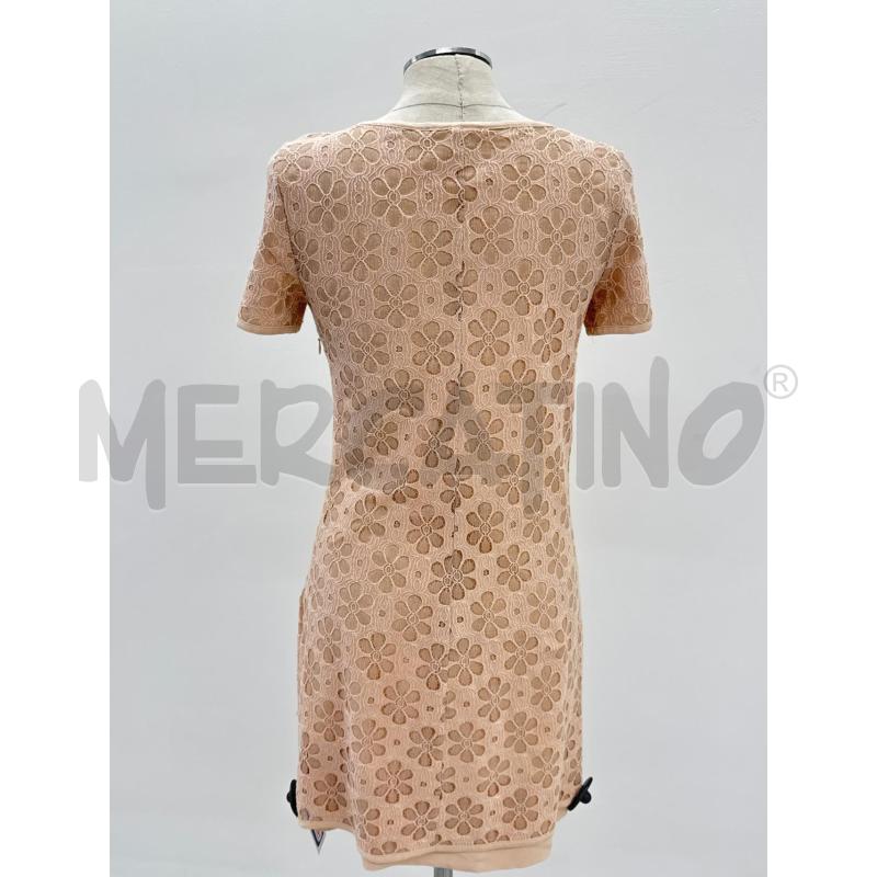 VESTITO DONNA PATRIZIA PEPE BEIGE FIORI RICAMATI | Mercatino dell'Usato Roma torrevecchia 3