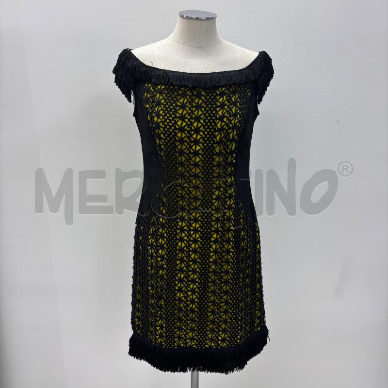 VESTITO DONNA PIANURASTUDIO NERO GIALLO TRAFORATO | Mercatino dell'Usato Roma torrevecchia 1