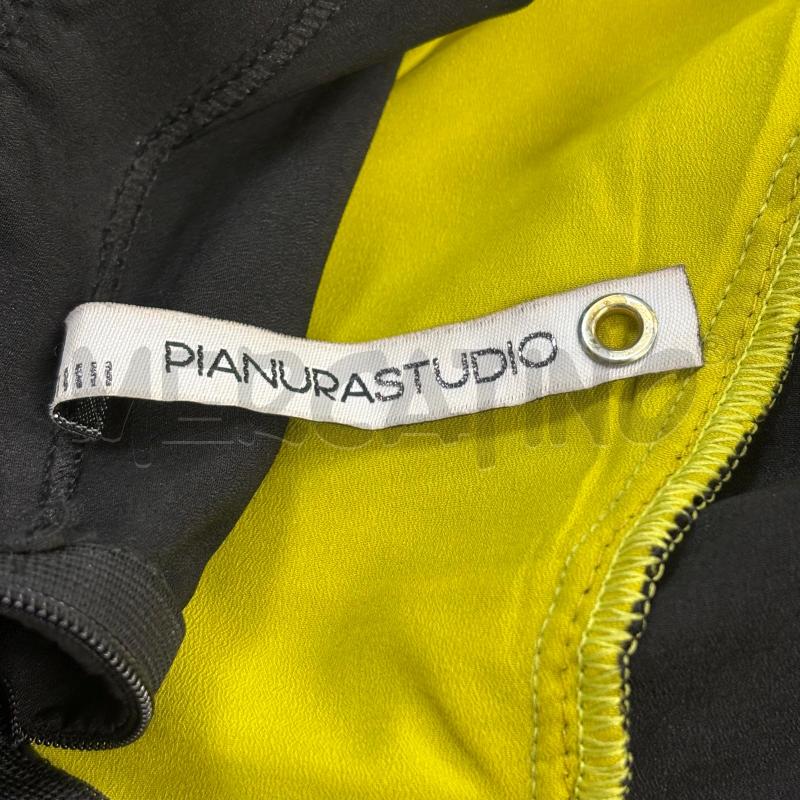 VESTITO DONNA PIANURASTUDIO NERO GIALLO TRAFORATO | Mercatino dell'Usato Roma torrevecchia 5