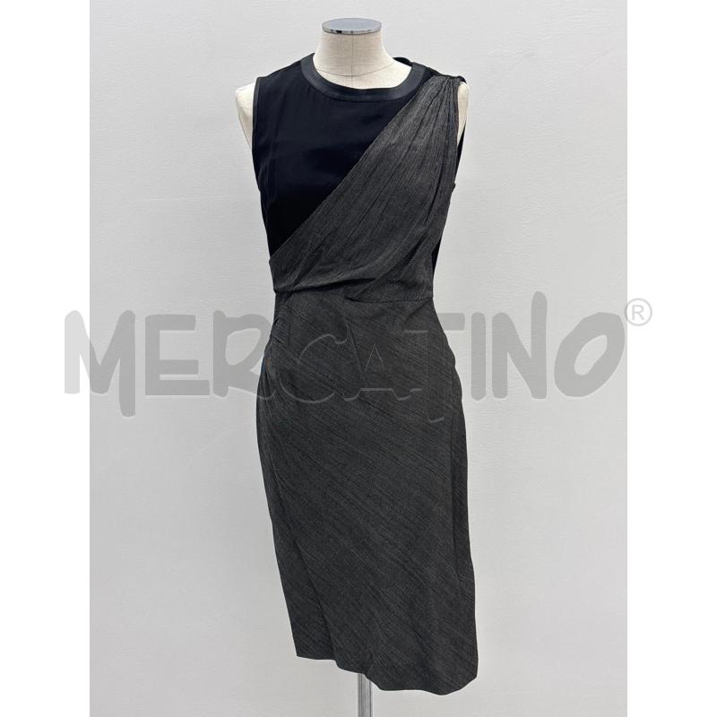 VESTITO DONNA SPORTMAX NERO GRIGIO | Mercatino dell'Usato Roma torrevecchia 1