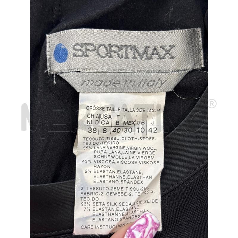 VESTITO DONNA SPORTMAX NERO GRIGIO | Mercatino dell'Usato Roma torrevecchia 4