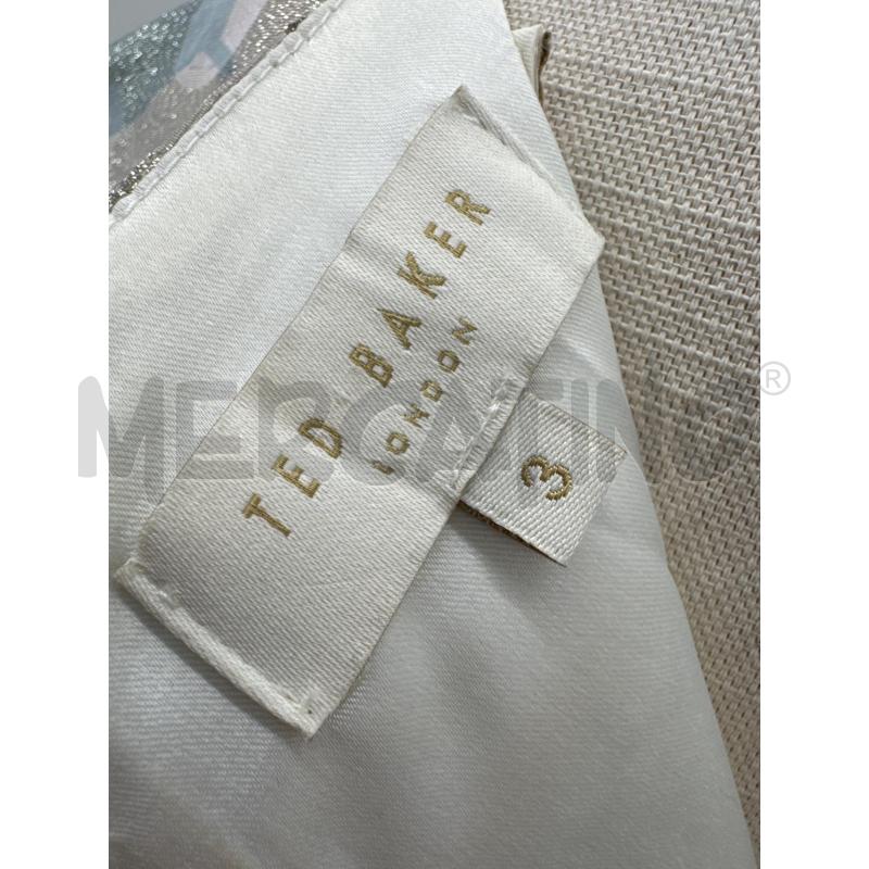 VESTITO DONNA TED BAKER AVORIO E LAMINATO | Mercatino dell'Usato Roma torrevecchia 4