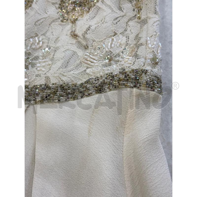 VESTITO DONNA TWINSET AVORIO CON PERLINE | Mercatino dell'Usato Roma torrevecchia 5