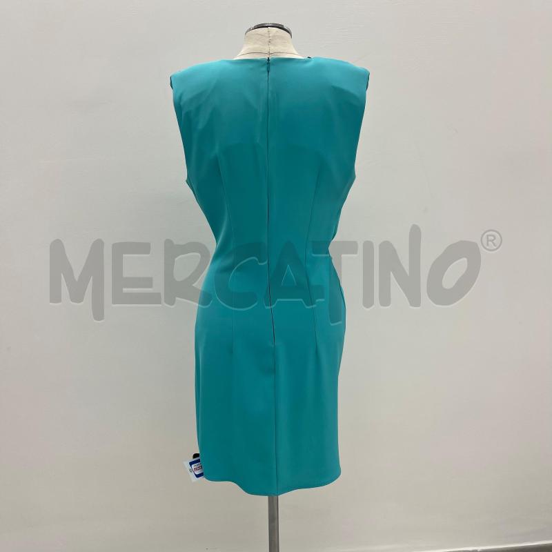 VESTITO DONNA VICOLO CELESTE BOTTONI DORATI | Mercatino dell'Usato Roma torrevecchia 3