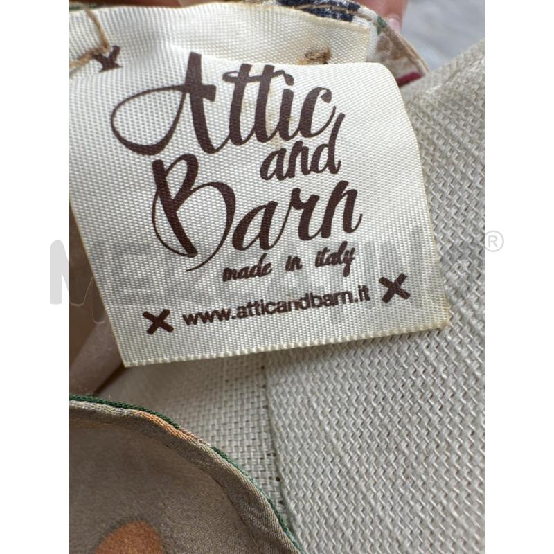 VESTITO D ATTIC AND BARN MARRONE PALLINI ARANCIONI SETA | Mercatino dell'Usato Roma torrevecchia 4