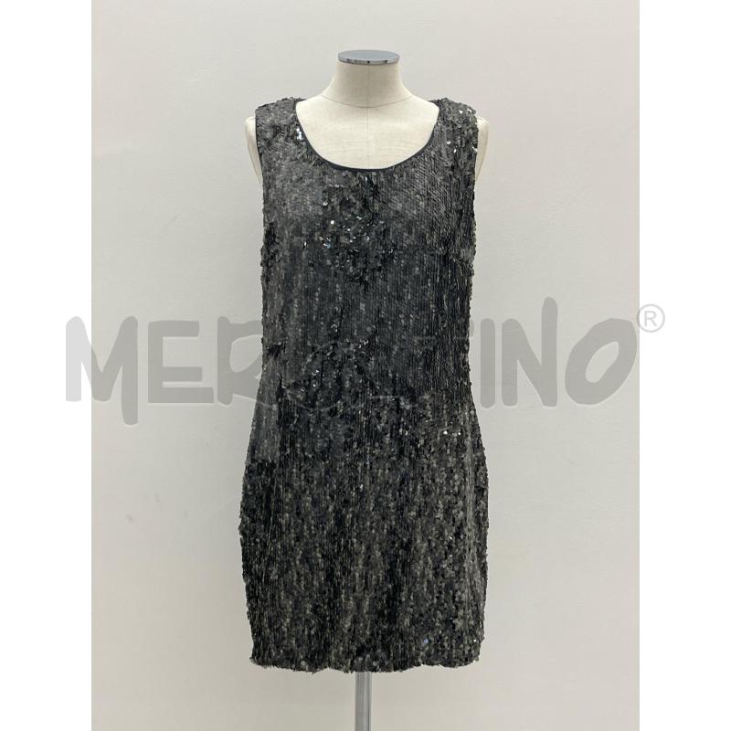 VESTITO D BEATRICE B GRIGIO PAILLETTES | Mercatino dell'Usato Roma torrevecchia 1