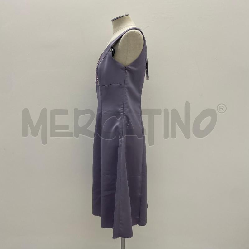 VESTITO D BRENDA ASHE VIOLA SCOLLO PERLINE | Mercatino dell'Usato Roma torrevecchia 2