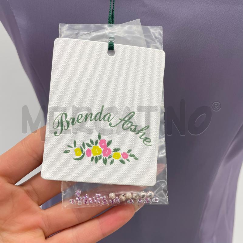 VESTITO D BRENDA ASHE VIOLA SCOLLO PERLINE | Mercatino dell'Usato Roma torrevecchia 4