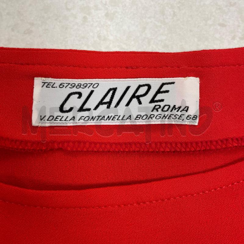 VESTITO D CLAIRE ROSSO CINTA | Mercatino dell'Usato Roma torrevecchia 5