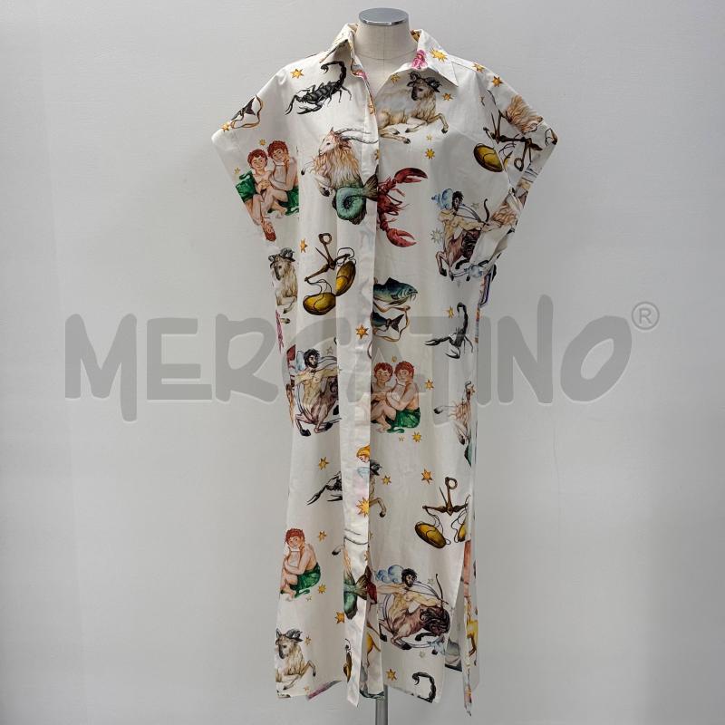 VESTITO D DIXIE BIANCO SEGNI ZODIACALI | Mercatino dell'Usato Roma torrevecchia 1