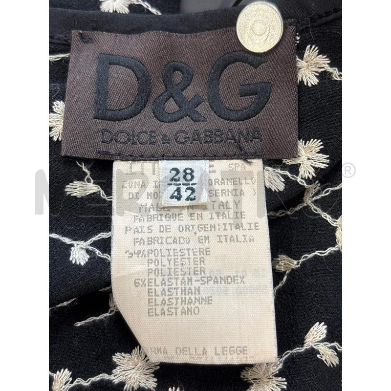 VESTITO D D&G NERO FIORI | Mercatino dell'Usato Roma torrevecchia 5
