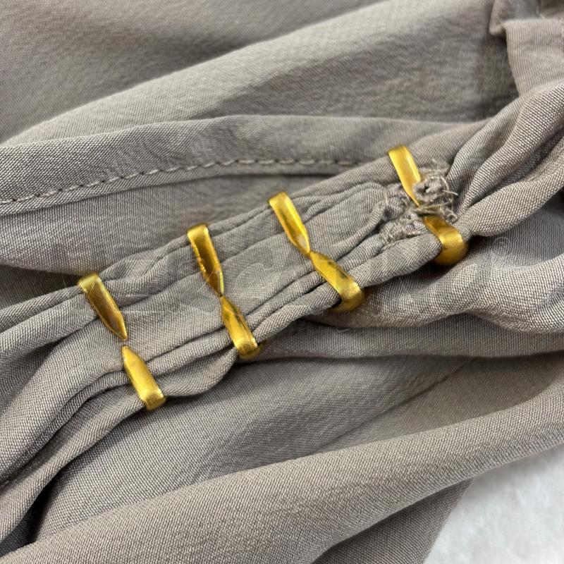 VESTITO D GERARD DAREL GRIGIO SPALLINE DORATE | Mercatino dell'Usato Roma torrevecchia 5