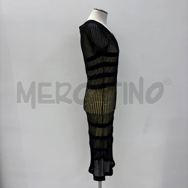 VESTITO D GF FERRE NERO TRAFORATO SOTTO GIALLO | Mercatino dell'Usato Roma torrevecchia 2