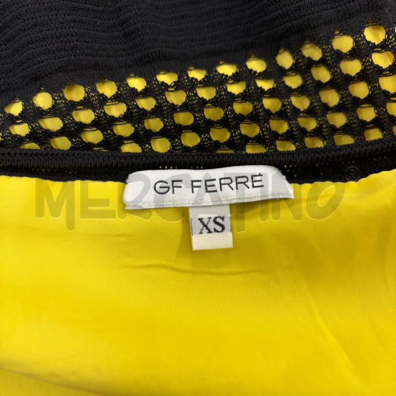VESTITO D GF FERRE NERO TRAFORATO SOTTO GIALLO | Mercatino dell'Usato Roma torrevecchia 4