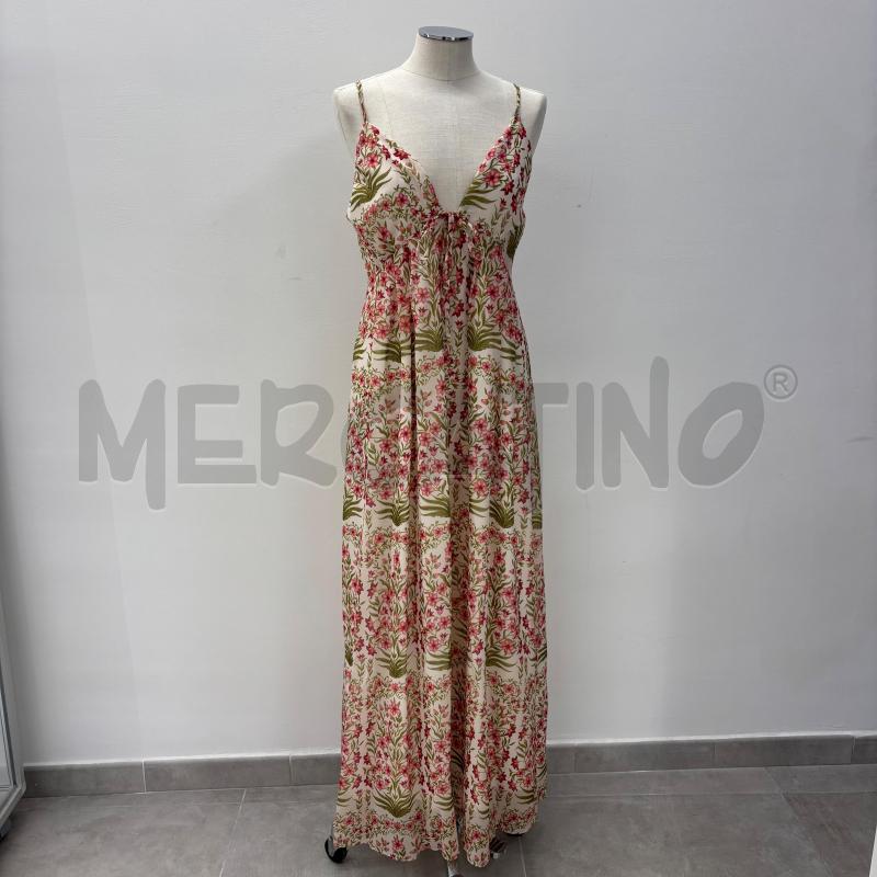 VESTITO D KOCCA BEIGE FANTASIA FLOREALE | Mercatino dell'Usato Roma torrevecchia 1