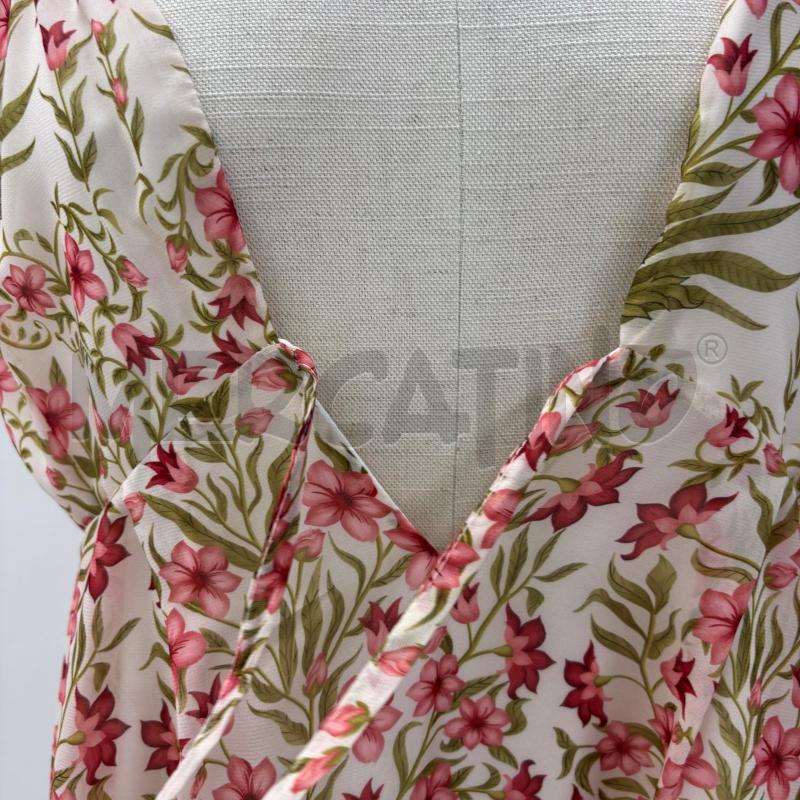 VESTITO D KOCCA BEIGE FANTASIA FLOREALE | Mercatino dell'Usato Roma torrevecchia 4