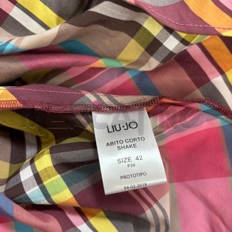 VESTITO D LIUJO CHECK MARRONE ROSA BLU VITA ELASTICO | Mercatino dell'Usato Roma torrevecchia 5