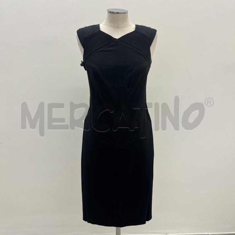 VESTITO D MALLONI NERO ELASTICO LATERALE MISTO COTONE | Mercatino dell'Usato Roma torrevecchia 1