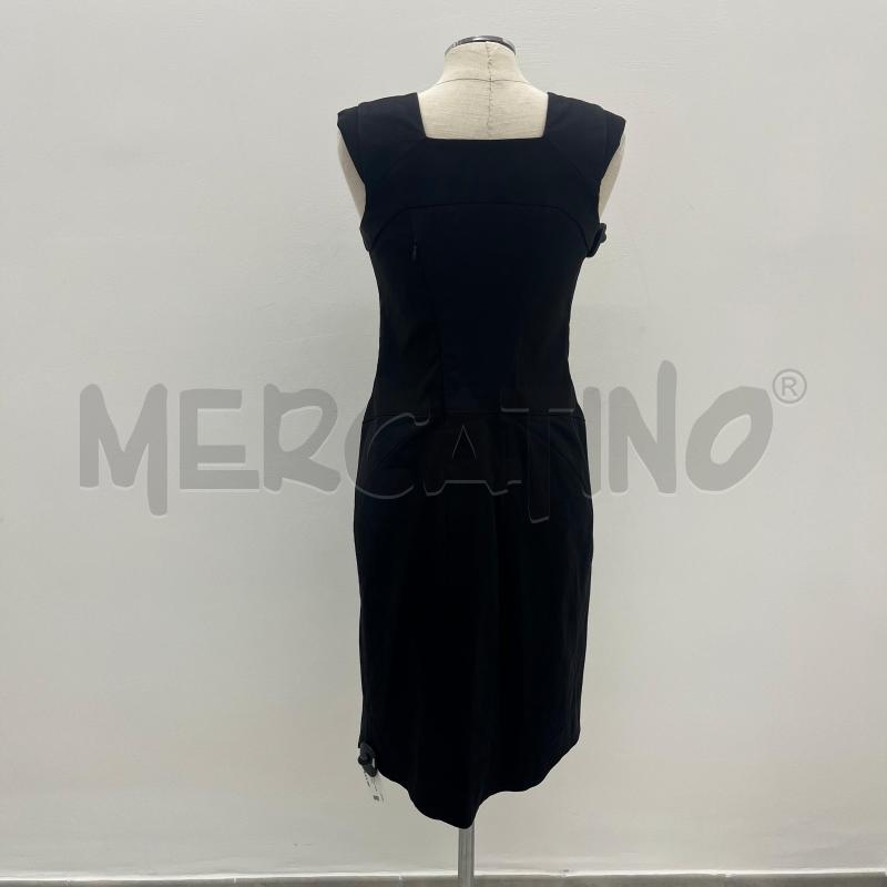 VESTITO D MALLONI NERO ELASTICO LATERALE MISTO COTONE | Mercatino dell'Usato Roma torrevecchia 3