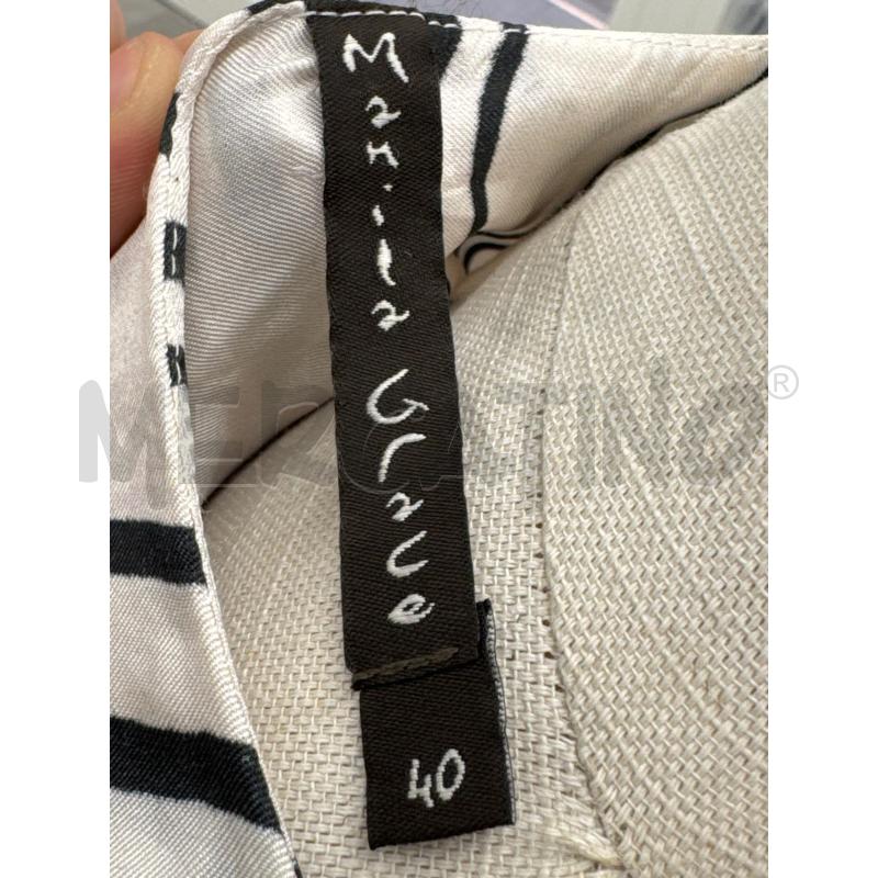 VESTITO D MANILA GRACE BIANCO RIGHE NERE VISCOSA | Mercatino dell'Usato Roma torrevecchia 4