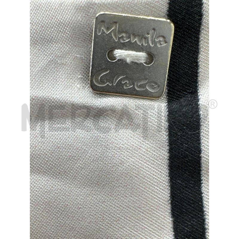 VESTITO D MANILA GRACE BIANCO RIGHE NERE VISCOSA | Mercatino dell'Usato Roma torrevecchia 5