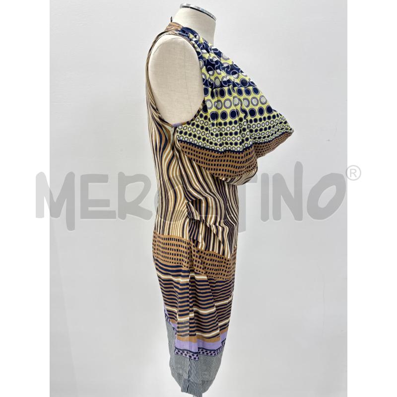 VESTITO D MANILA GRACE MARRONE BLU RIGHE PALLINI | Mercatino dell'Usato Roma torrevecchia 2