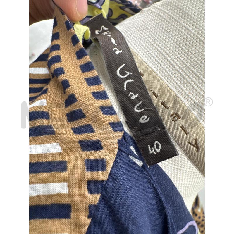 VESTITO D MANILA GRACE MARRONE BLU RIGHE PALLINI | Mercatino dell'Usato Roma torrevecchia 4