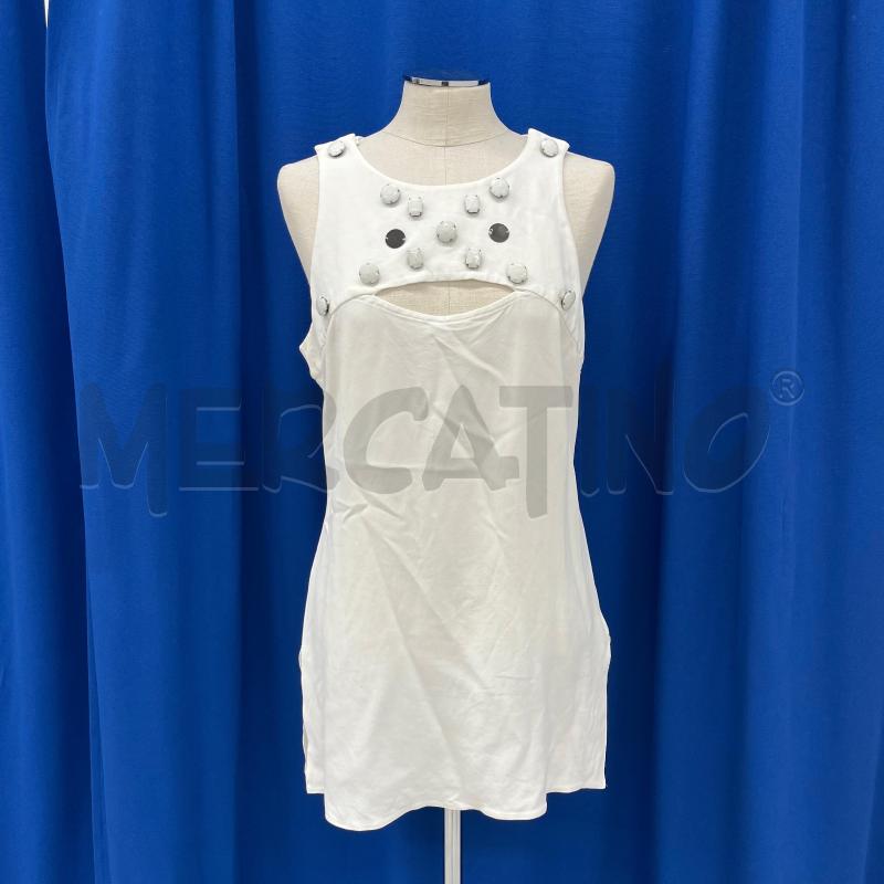 VESTITO D MARELLA BIANCO PIETRE BIANCHE FRONT | Mercatino dell'Usato Roma torrevecchia 1