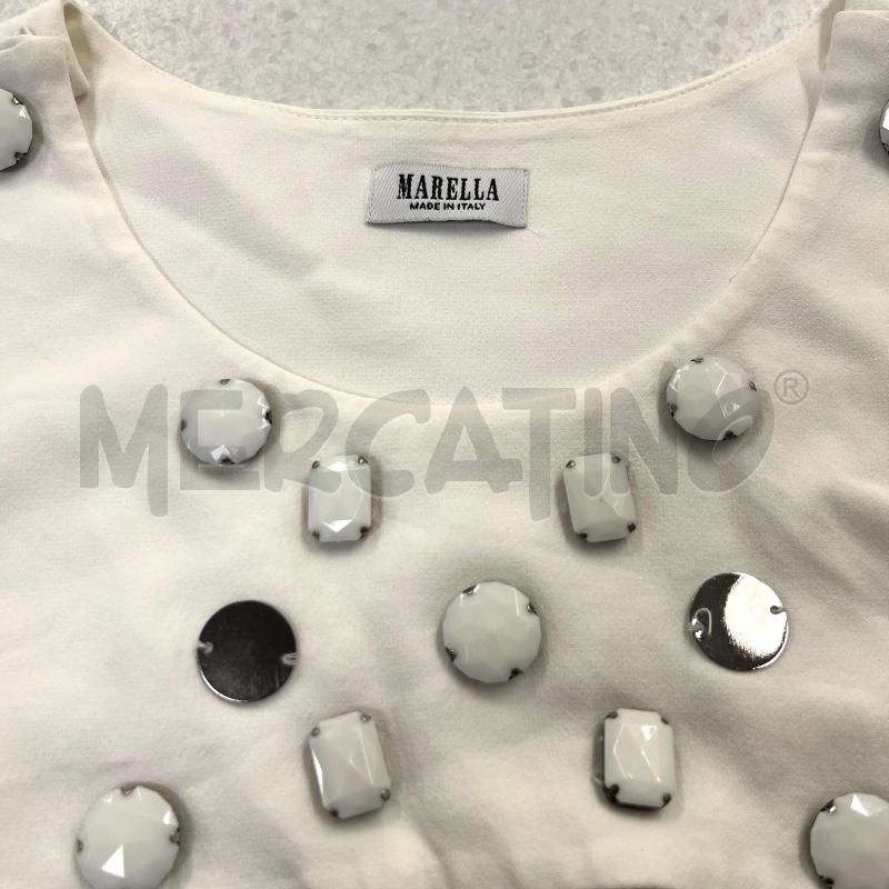 VESTITO D MARELLA BIANCO PIETRE BIANCHE FRONT | Mercatino dell'Usato Roma torrevecchia 4