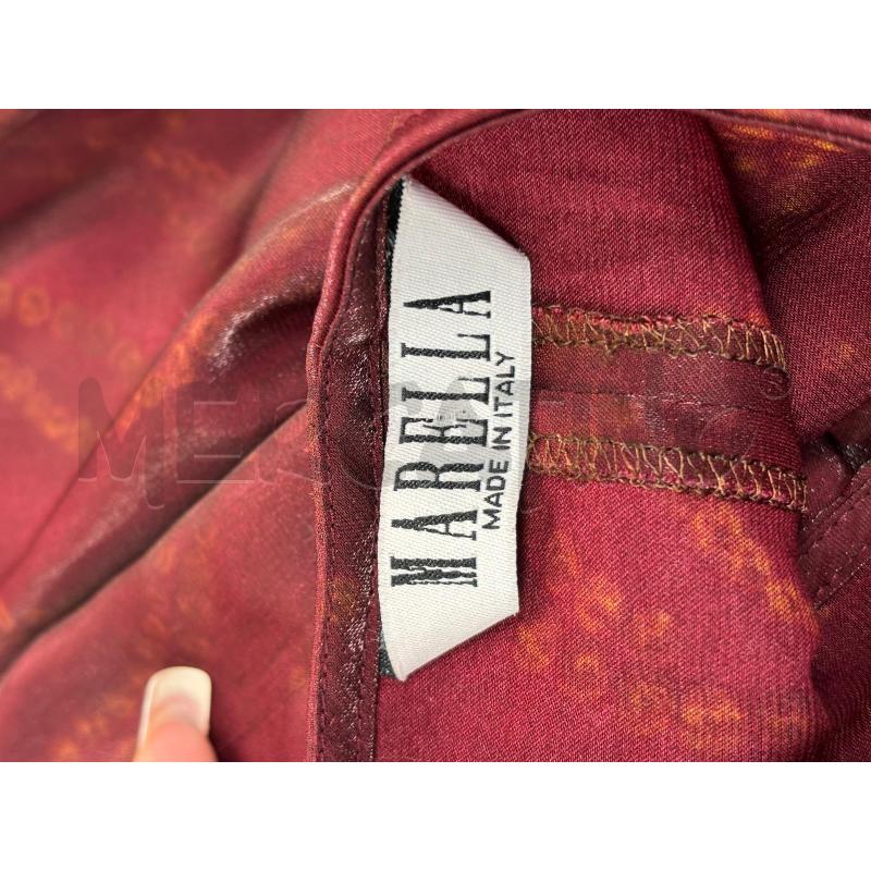 VESTITO D MARELLA BORDEAUX PALLINI GIALLI | Mercatino dell'Usato Roma torrevecchia 4