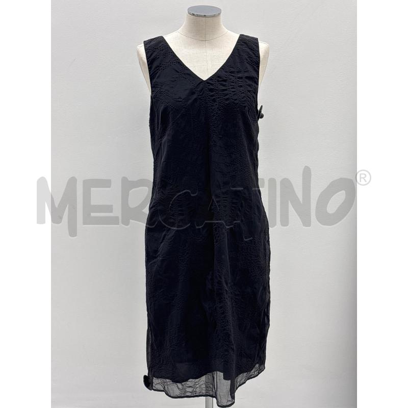 VESTITO D MAX&CO NERO EFFETTO RILIEVO | Mercatino dell'Usato Roma torrevecchia 1
