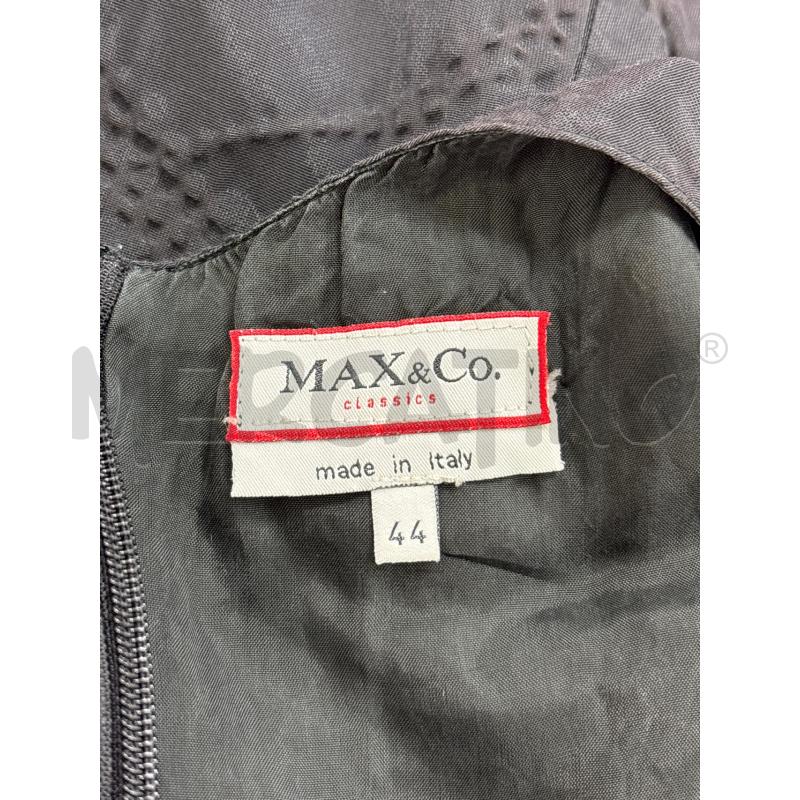 VESTITO D MAX&CO NERO EFFETTO RILIEVO | Mercatino dell'Usato Roma torrevecchia 5