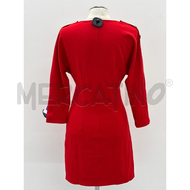 VESTITO D MAX&CO ROSSO SPALLA BOTTONI | Mercatino dell'Usato Roma torrevecchia 3