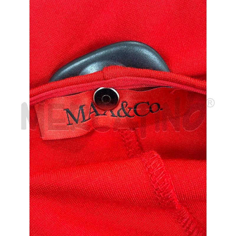 VESTITO D MAX&CO ROSSO SPALLA BOTTONI | Mercatino dell'Usato Roma torrevecchia 5