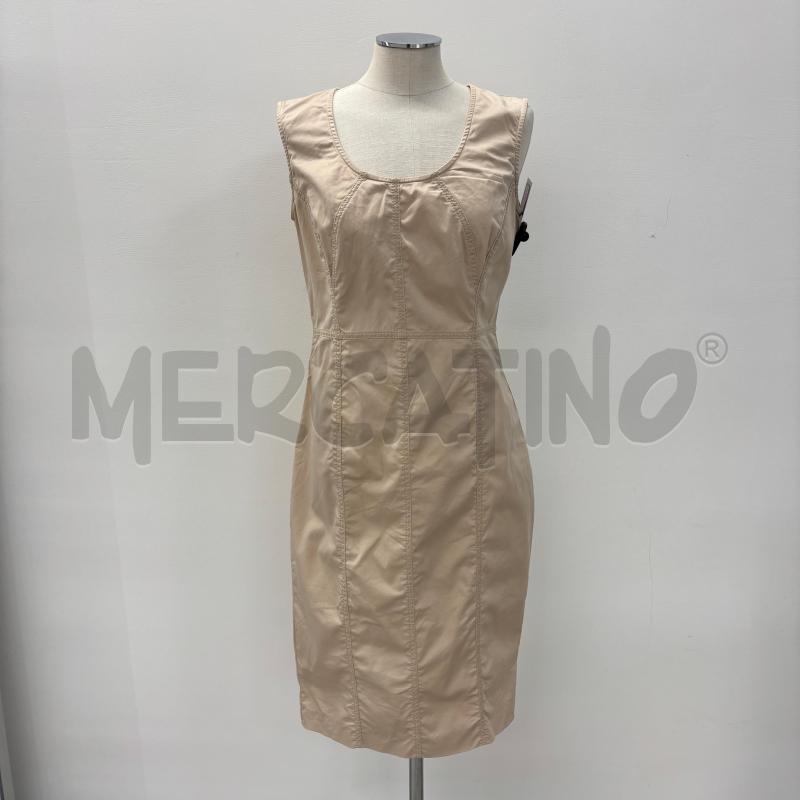 VESTITO D MRELLA BEIGE CUCITURE ZIG ZAG | Mercatino dell'Usato Roma torrevecchia 1