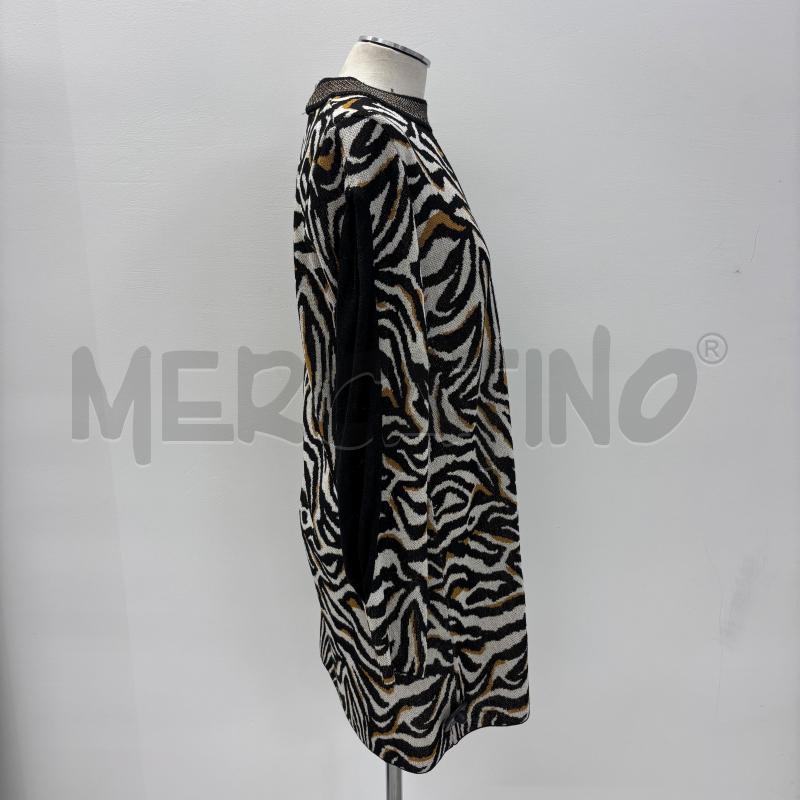 VESTITO D NENETTE ZEBRATO NERO BIANCO GIALLO | Mercatino dell'Usato Roma torrevecchia 2