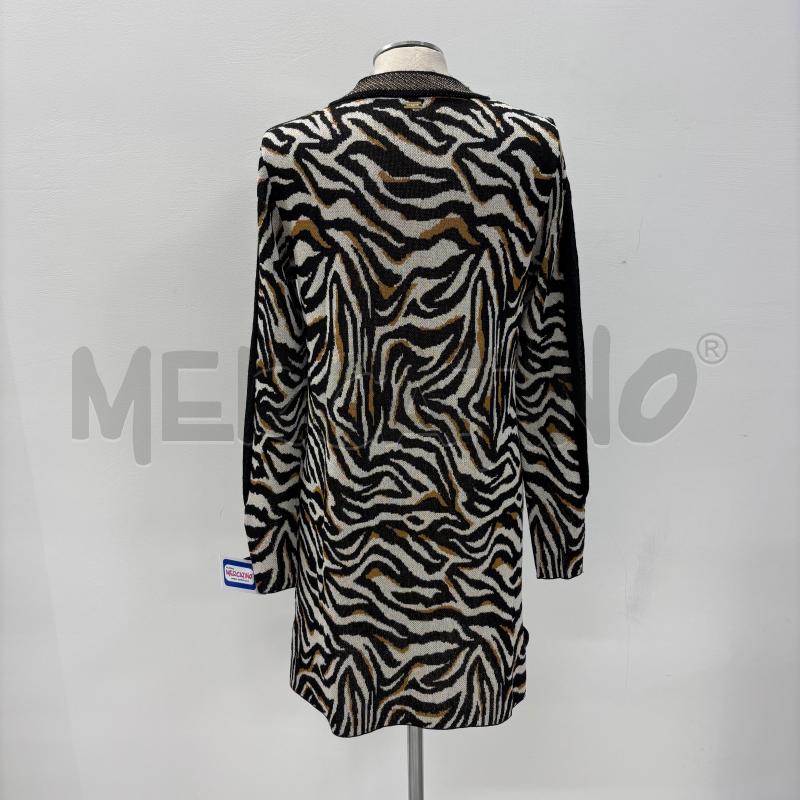 VESTITO D NENETTE ZEBRATO NERO BIANCO GIALLO | Mercatino dell'Usato Roma torrevecchia 3