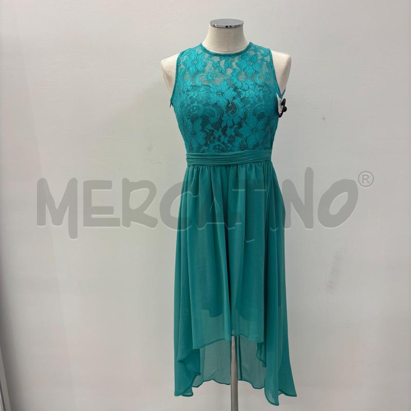 VESTITO D NOIKIKA VERDE PETTO RICAMATO | Mercatino dell'Usato Roma torrevecchia 1