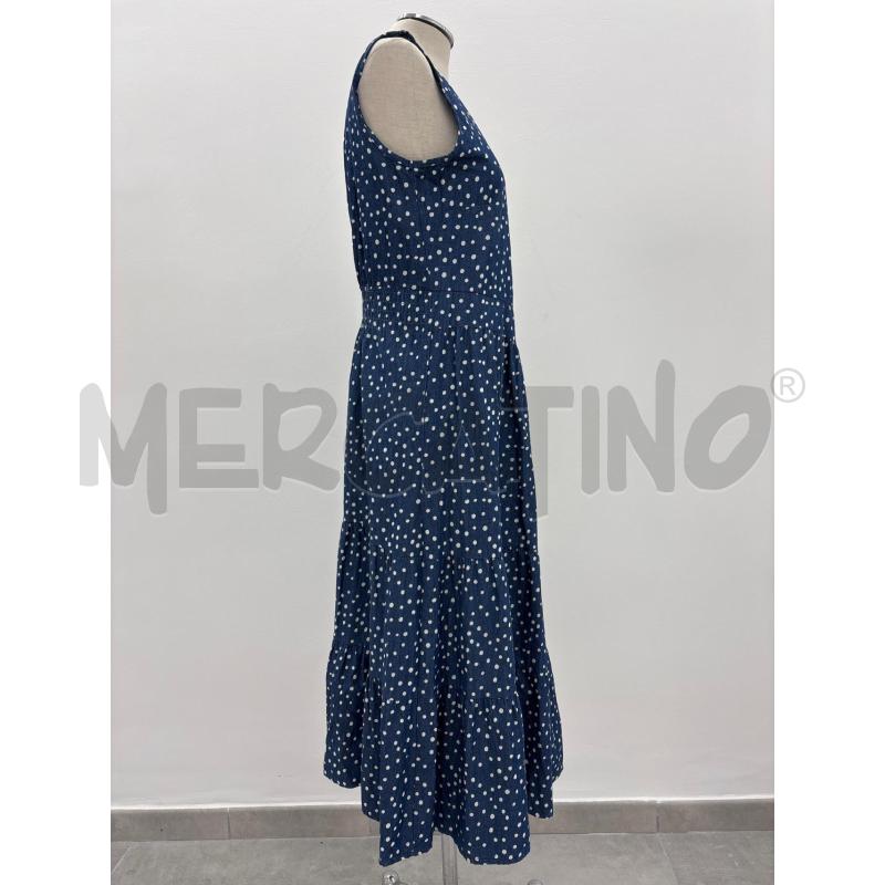 VESTITO D OMAI BLU POIS BIANCHI LUNGO | Mercatino dell'Usato Roma torrevecchia 2