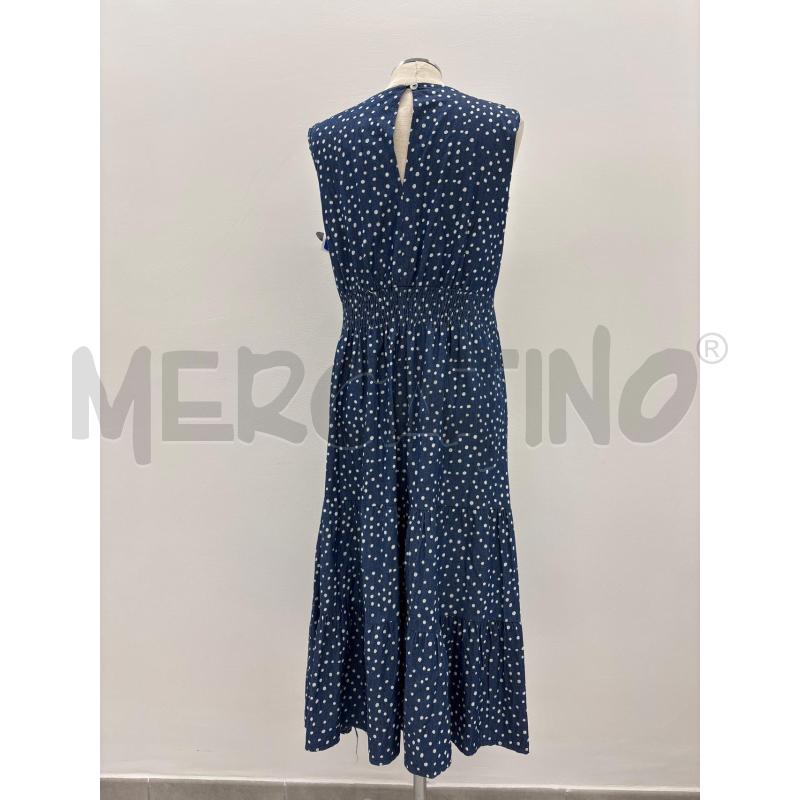 VESTITO D OMAI BLU POIS BIANCHI LUNGO | Mercatino dell'Usato Roma torrevecchia 3