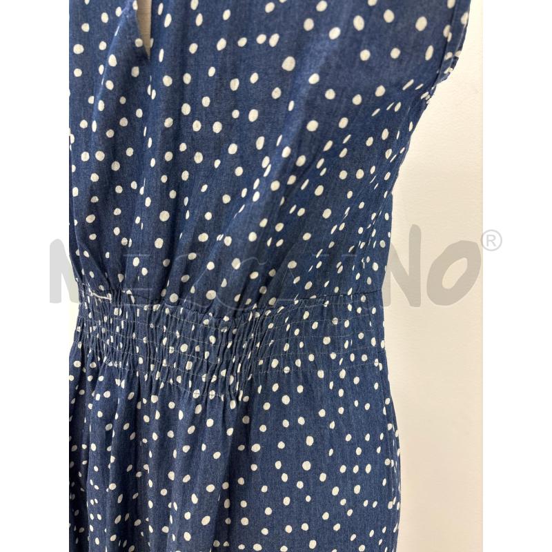 VESTITO D OMAI BLU POIS BIANCHI LUNGO | Mercatino dell'Usato Roma torrevecchia 4