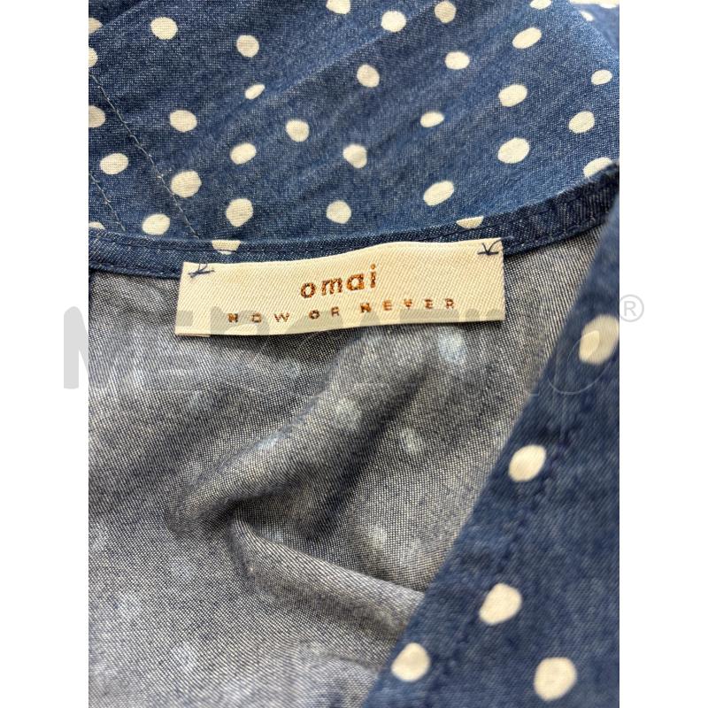 VESTITO D OMAI BLU POIS BIANCHI LUNGO | Mercatino dell'Usato Roma torrevecchia 5