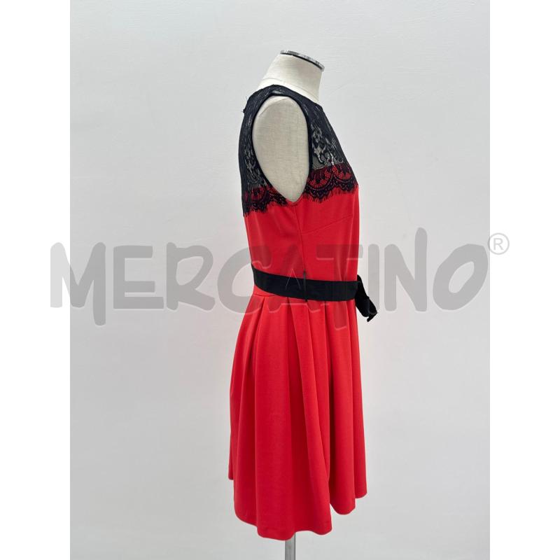 VESTITO D OMAI ROSSO TOP PIZZO CINTA | Mercatino dell'Usato Roma torrevecchia 2