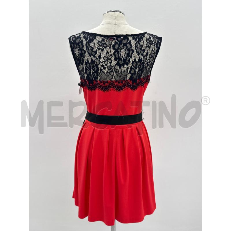 VESTITO D OMAI ROSSO TOP PIZZO CINTA | Mercatino dell'Usato Roma torrevecchia 3