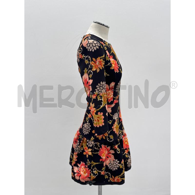 VESTITO D PATRIZIA PEPE NERO FIORI ROSSI | Mercatino dell'Usato Roma torrevecchia 2