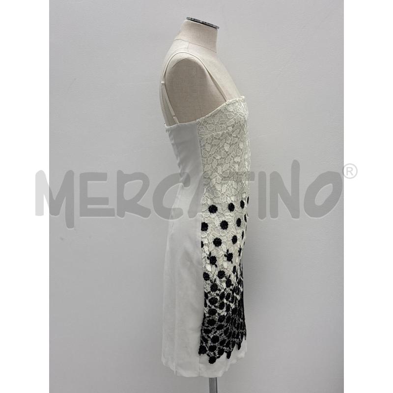 VESTITO D SANDRO FERRONE BIANCO PIZZO BIANCO NERO | Mercatino dell'Usato Roma torrevecchia 2
