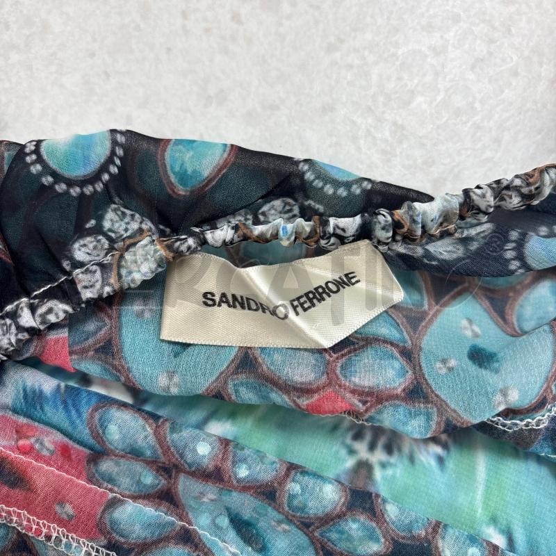 VESTITO D SANDRO FERRONE FANTASIA VERDE STRASS | Mercatino dell'Usato Roma torrevecchia 5
