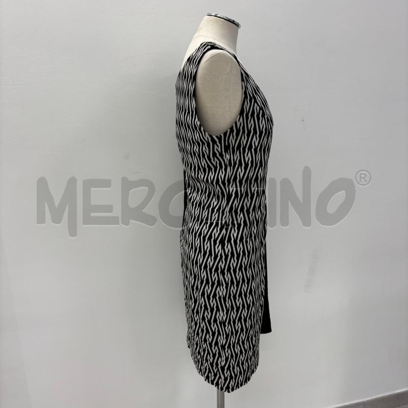 VESTITO D SANDRO FERRONE META NERO META FANTASIA BIANCA | Mercatino dell'Usato Roma torrevecchia 2