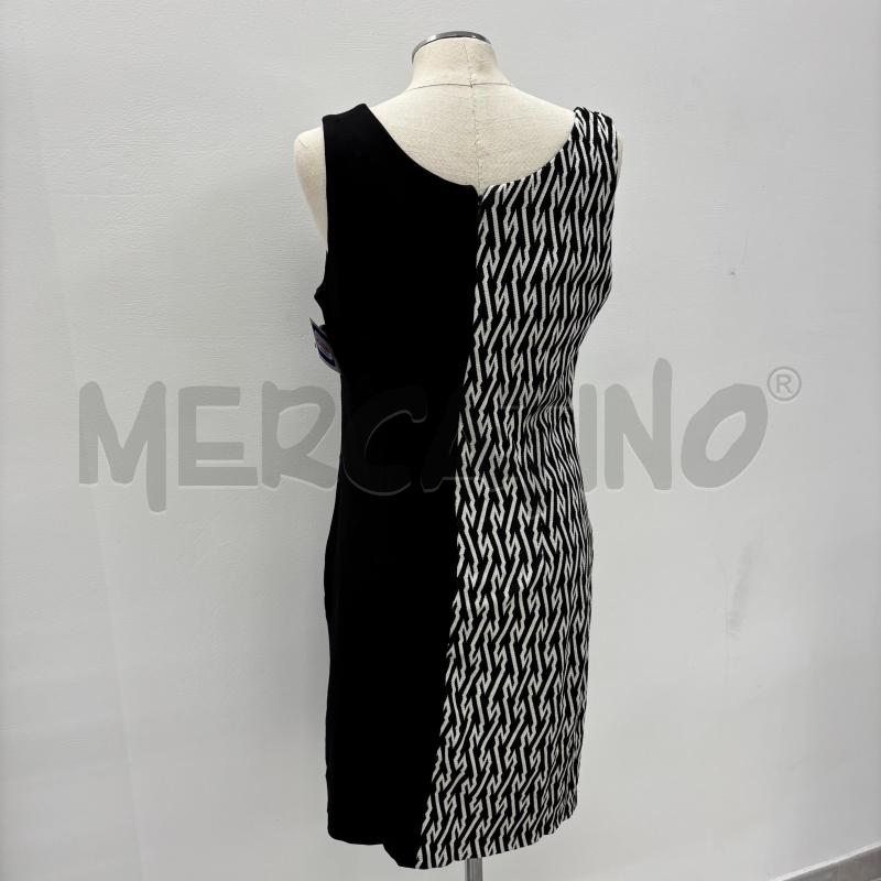 VESTITO D SANDRO FERRONE META NERO META FANTASIA BIANCA | Mercatino dell'Usato Roma torrevecchia 3