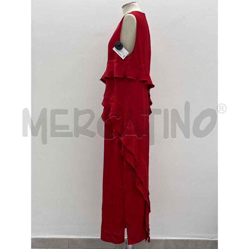 VESTITO D SEVENTY ROSSO LUNGO VOLANT | Mercatino dell'Usato Roma torrevecchia 2